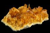 Orange Selenite Crystal Cluster (Fluorescent) - Peru #130513-3